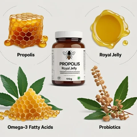 Top rated Natural Supplements: Propolis, Royal Jelly, Omega-3, and Prebiotics