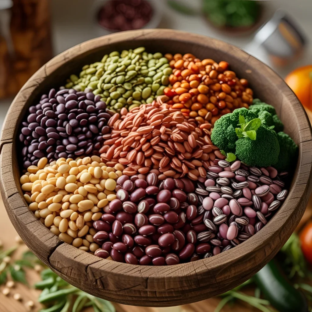 200 grams of cooked legumes provide as much protein as 250 grams of meat