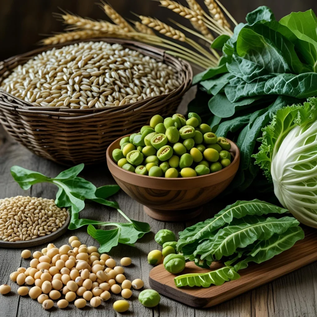 Grains like wheat and barley are rich in nutrients